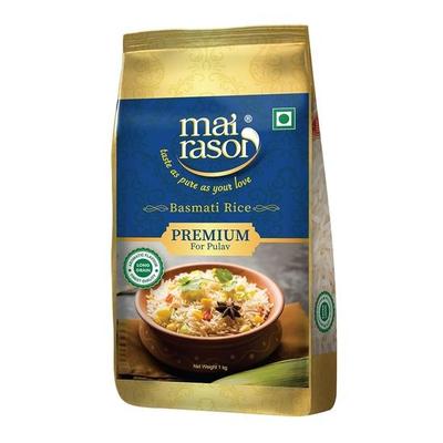 MAI RASOI Premium Basmati Rice/Basmati Chawal 1 Kg Pouch