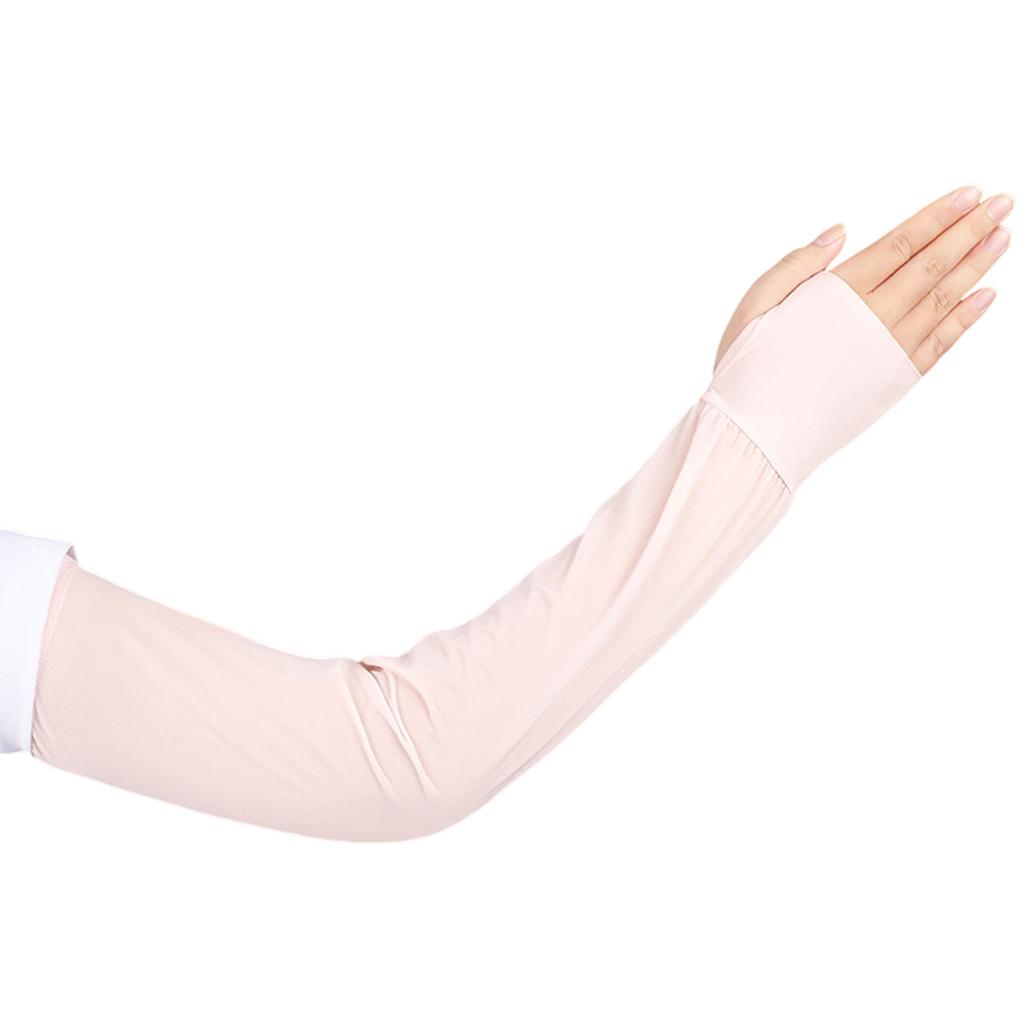Pure Color Sun Protections Ice Sleeves For Outdoor Cycling UV Protections Arm Sleeve Breathable Cooling Summer Sports Use
