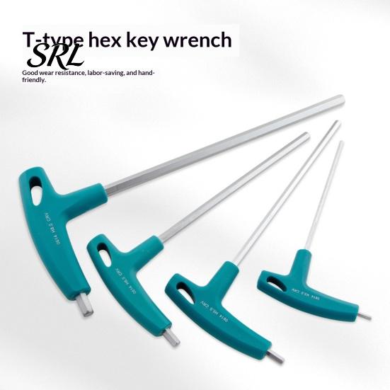 Llave Allen de Mango en T para Acceso a Espacios Estrechos, Herramienta Profesional de Acero CR-V con Eje Extendido para Reparación de Automóviles y Bicicletas y Mantenimiento Mecánico Ergonómica