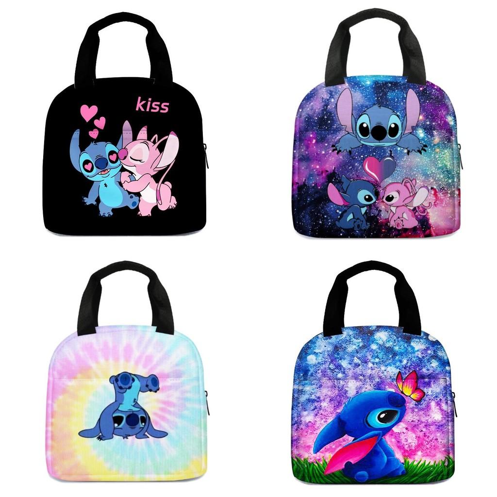 Stitch Lunch Cartoon Bag Oxford Insulated Lunchbox Aluminium Foil Bags Picnic