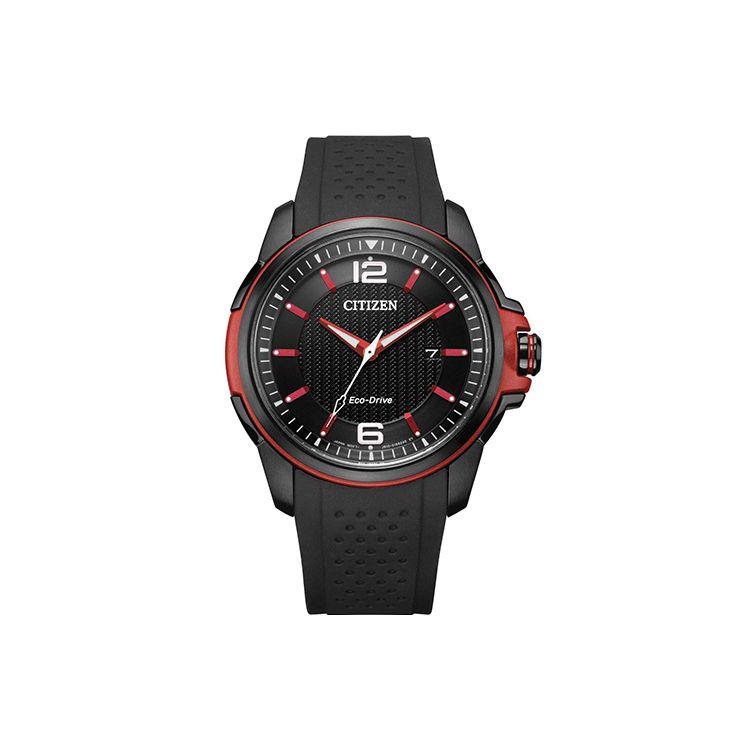 

Citizen Eco-Drive Series Red Buff Date Display Fashion Sports Solar Quartz Movement Rubber Strap Men watches Black AW1658-02E Official Supply | Five-Year Warranty