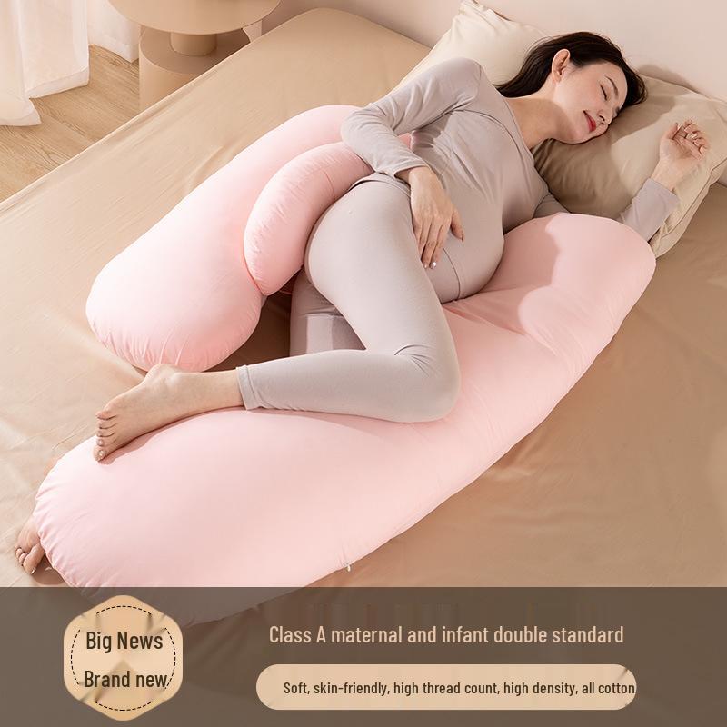 Maternity Summer Side Sleeper Pillow - Lumbar and Belly Support for Pregnant Women