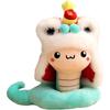 Schlangen Kuscheltier Chinesisches Neujahr Schlangen Plüschtier, Sammlerstatue Kinder Plüsch Schlangenspielzeug Schlangenpuppen Spielzeug für Büro Schlafsaal, 40cm rot