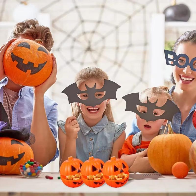 20/40Pcs Halloween DIY Packaging Container Boxes for Halloween Party Halloween Pumpkin Shaped Candy Treat Boxes Gifts Boxes