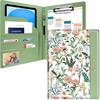 Padfolio/Resume Portfolio Folder for Women Men, WAVEYU Cute Chic Padfolio Cover Folder, Conference/Legal Document Organizer with Letter/A4 Size