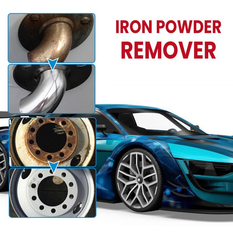 Iron Powder Cleaning Metal Surface Chrome Paint Car Cleaning Car Remover Maintenance Cleaning Rust Spray Metal Cleaner Iron Rust