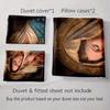 Elegant religious portrait Bedding Duvet cover sets Duvet covers Pillowcases gifts (1 * Duvet Cover 2 * Pillowcases, without duvet insert)