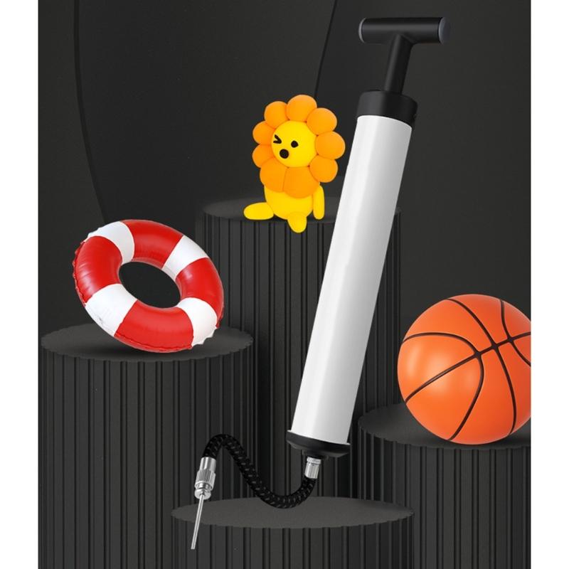 Manual Ball Pumps Portable Air Pumps Inflator Sports Ball Pumps with Needle, Hoses, Nozzle Hand Pumps for Volleyballs
