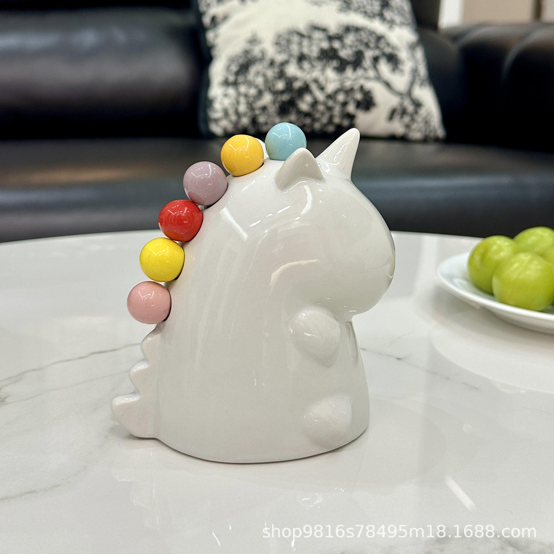 Set of 6 Stainless Steel Fruit Forks and 1 Unicorn Holder Fruit Forks Household Stainless Steel Unicorn Fruit Fork Food Picks