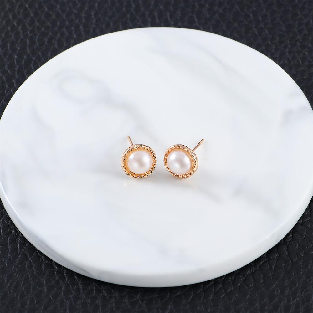 6 Pair/Lot Simulated Pearl Hollow Flower For Women Stud Earrings Accessories Jewelry Earring Sets