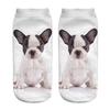 Popular Funny Unisex Short Socks 3D Dog Printed Anklet Socks Casual Socks