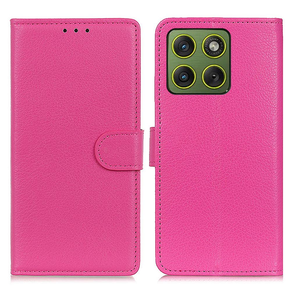 For Motorola Edge 70 5G Wallet Case PU Leather Phone Cover Litchi Texture