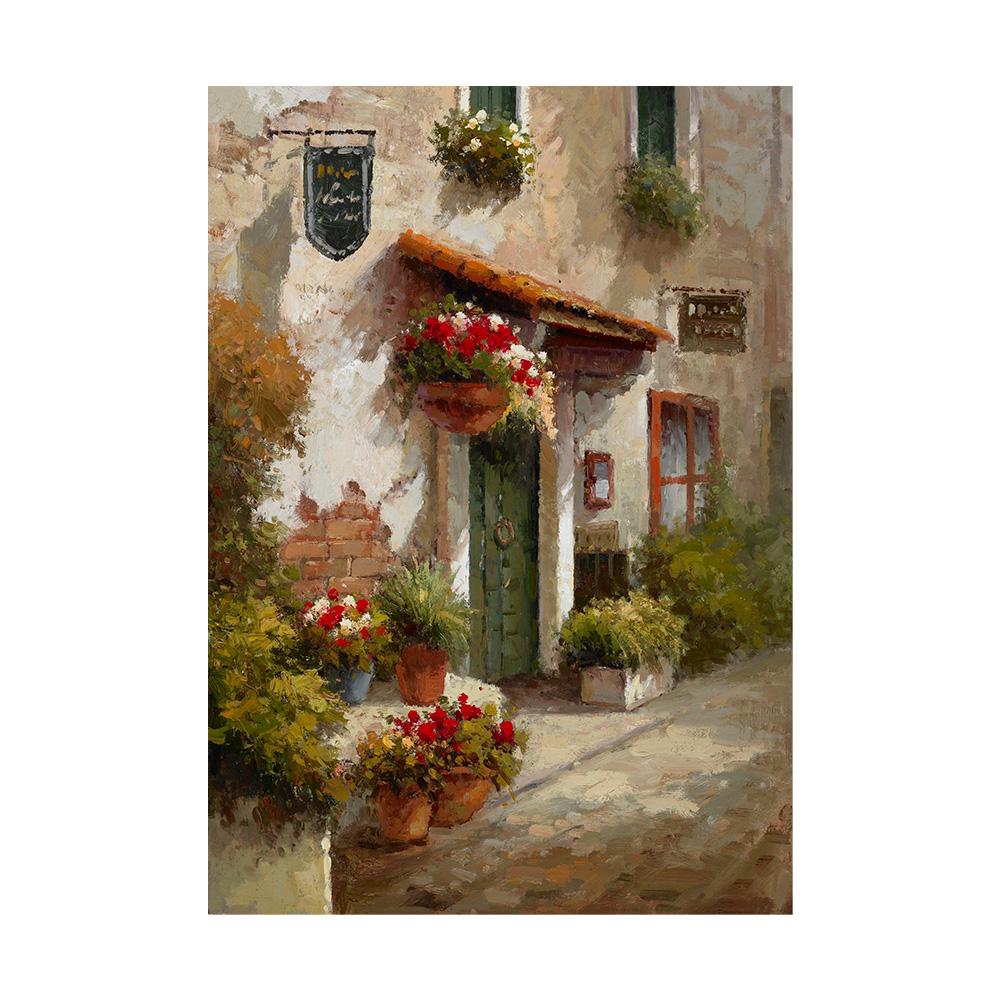 Canvas Painting Classic Europe Natural Idyllic Forest Landscape Picture Vintage Home Wall Art Poster and Prints Wall Art Picture Home Decor