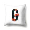 Polyester Pillowcase Flower Decoration Home 26 English Letter Printing Pillowcase Car Cushion Cover
