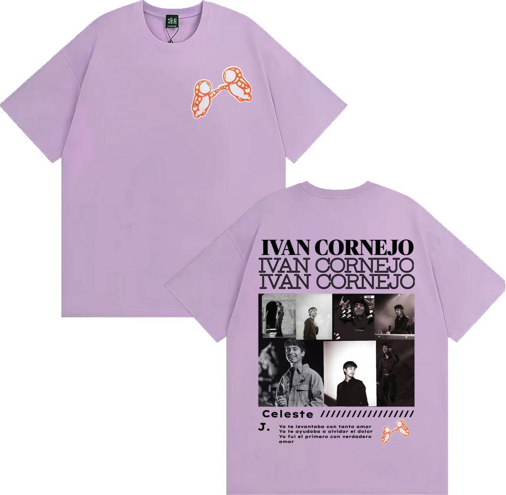 Singer Ivan Cornejo Album Cover Print Tshirts Unisex Women Fashion Hip Hop Pop Music Tshirt Summer Tops High Quality Cozy T Shirt