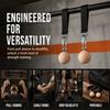 6pcs Nylon Webbing Pull Up Ball Grip Stainless Steel Carabiner Pull Up Ball  Home