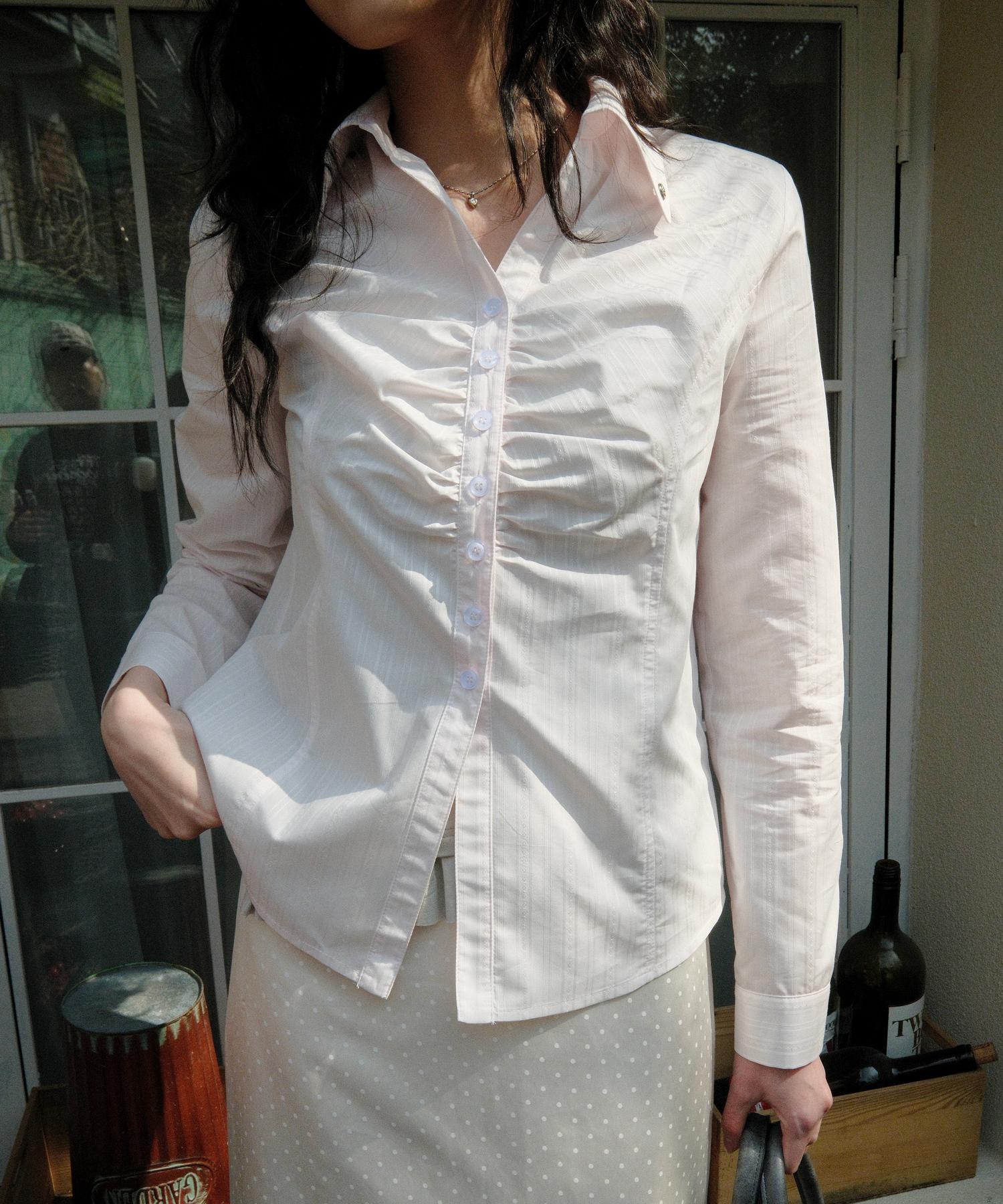 Рубашка Si Wol 107 из шелкового жаккарда (Светло-розовый) Light Pink