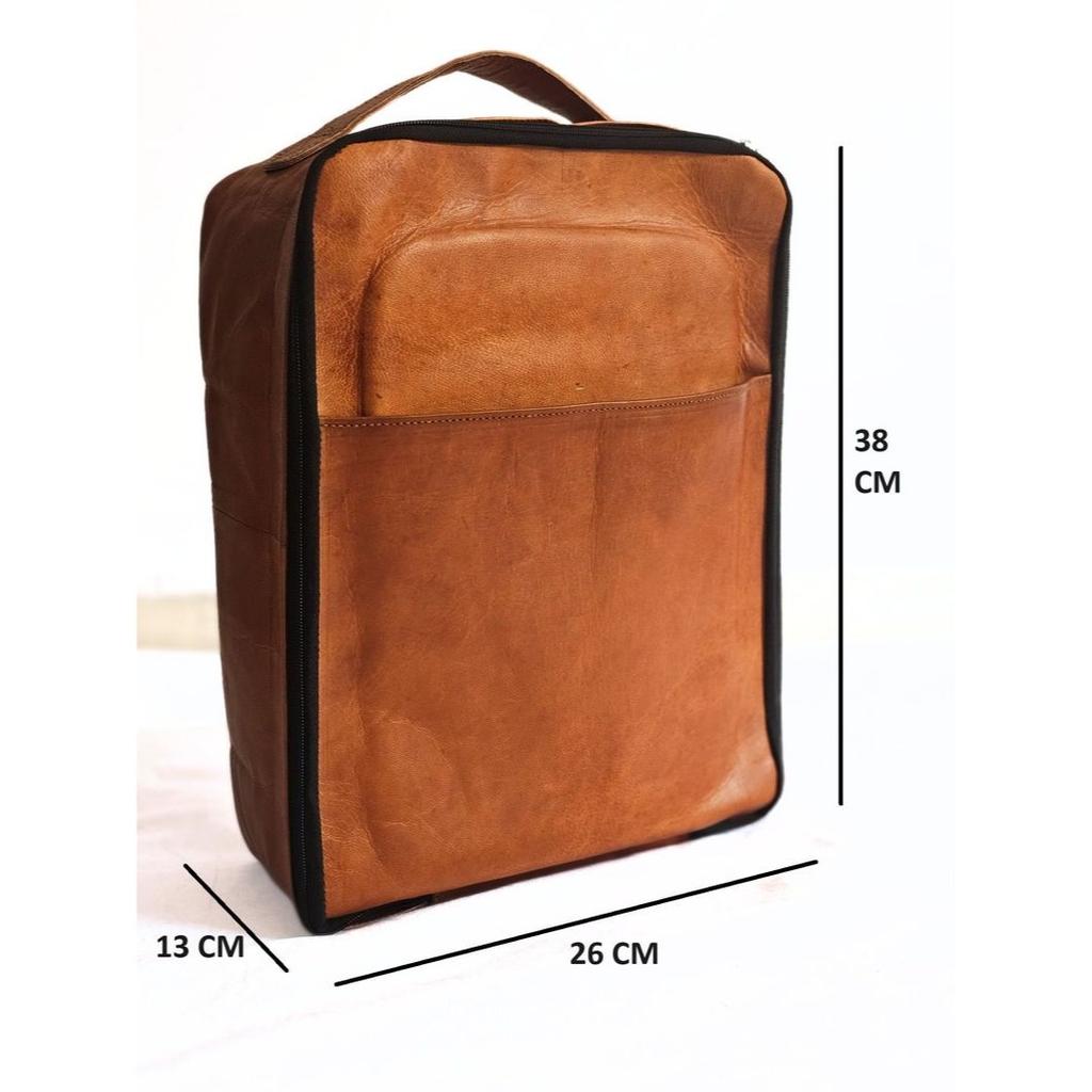 Personalized Leather Shoe Bag for Men, Handmade Leather Boot Bag, Custom Golf Shoe Bag, Crafted Leather Shoe Bag, Leather Shoe Travel Bag