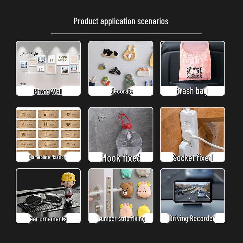 High Transparency Residue-Free Double-Sided Nano Tape with Strong Adhesive and No Marks