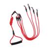 With Foam Handle 2/3/4 Way Pet Leash Adjustable Nylon Two Heads Dogs Leash 120CM Black Dogs Traction Rope Walking The Dogs
