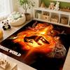 Dinosaurs Jungle Patterned Rug Soft Nonslip Carpet For Kids Bedroom Play Area Home Decor Memorial Gift