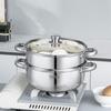 DEBORNER 304 Stainless Steel 2-Layer Steamer Soup Pot 26cm