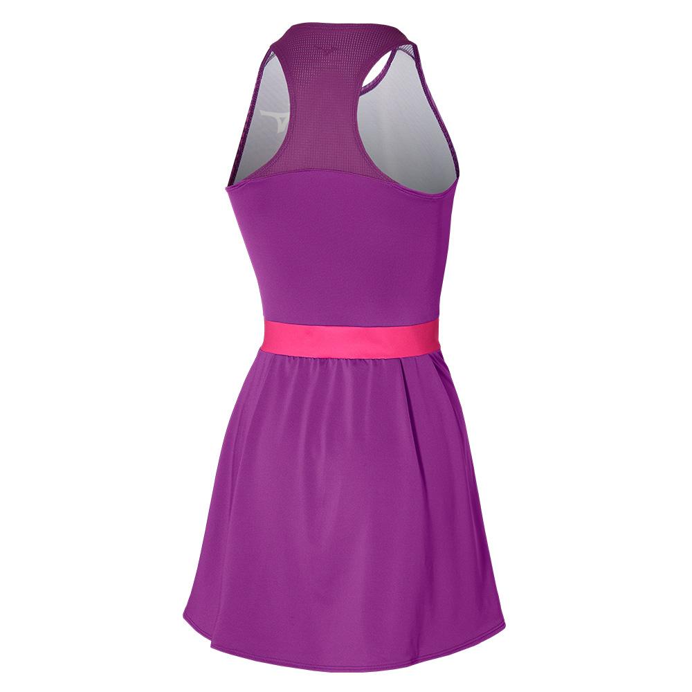 Mizuno Fitted Comfortable Soft Sleeveless Knitted Long Dress Women Dresses Rose-Purple 62GHB20167
