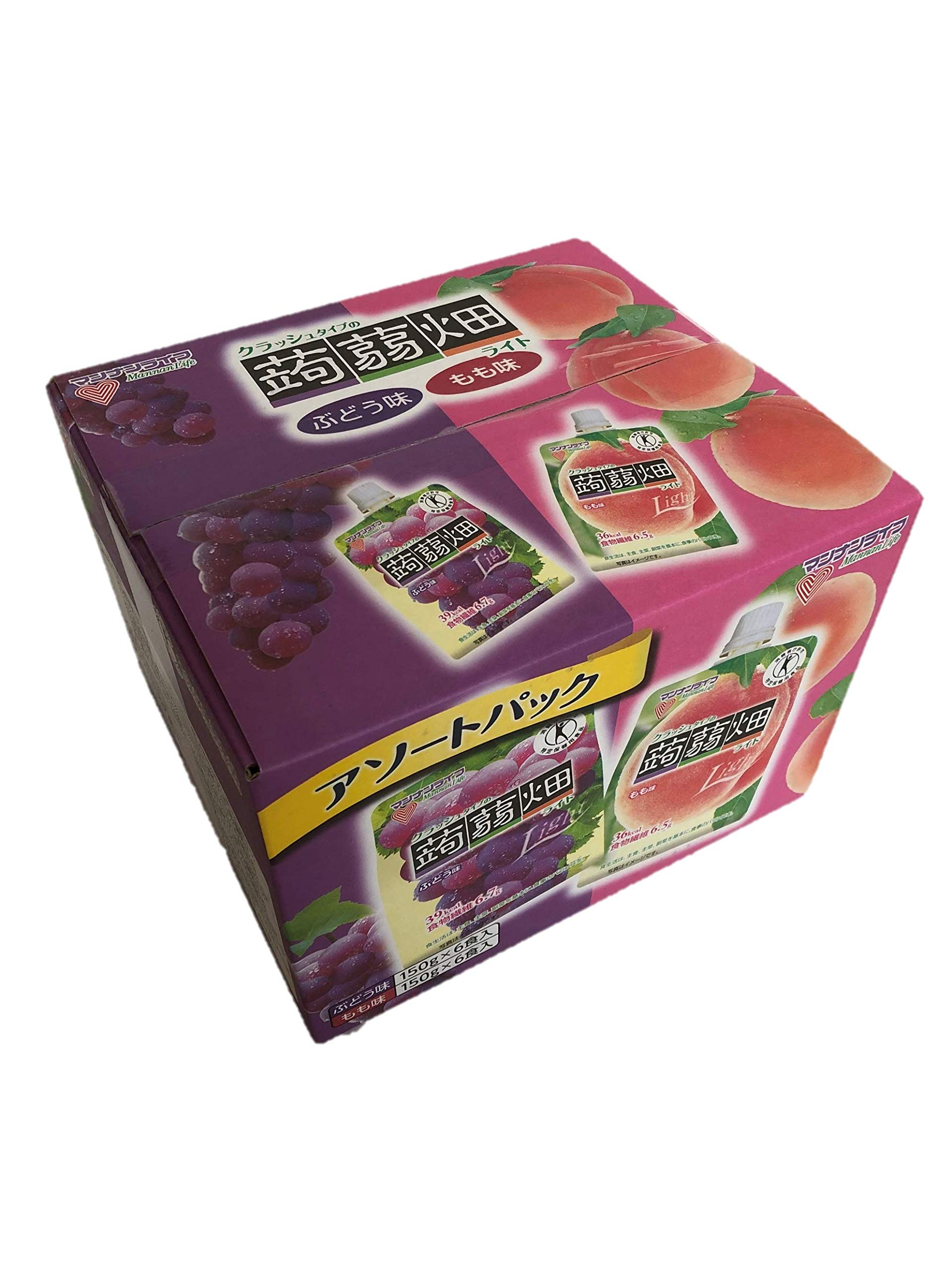 

Specified Health Food Mannan Life Crushed Konnyaku Batake Grape Flavor 150g x 6 Peach Flavor 150g x 6 Servings (FOSHU) Light, Servings,