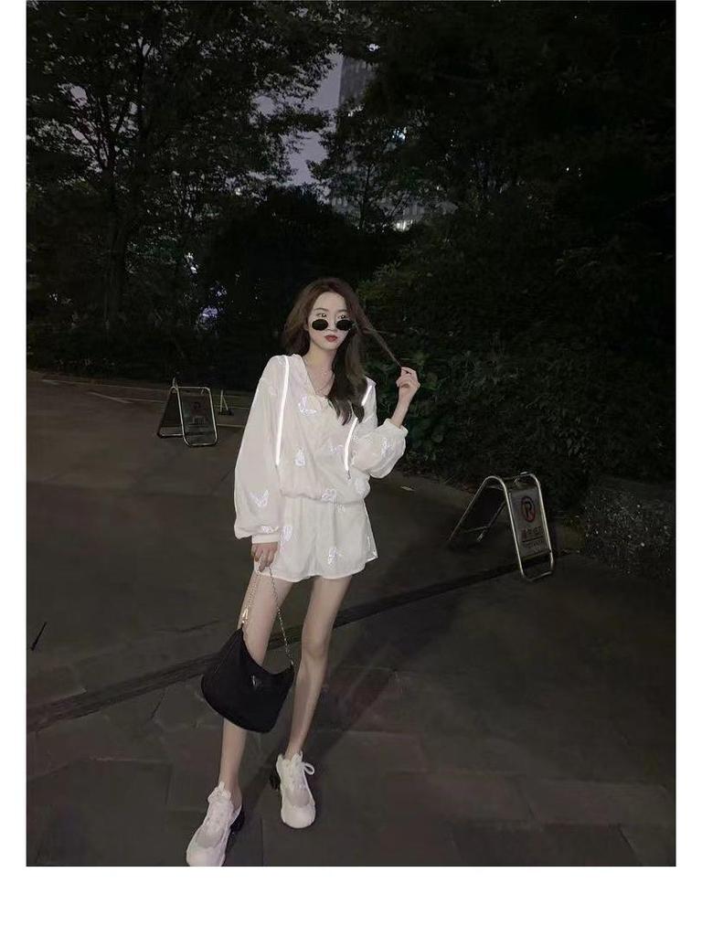 Sanya Beach Fairy Vacation Set: Women's Petite Sporty Casual Sun Protection Outfit