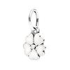925 Sterling Silver Charms & Pendants Women's White 390365EN12
