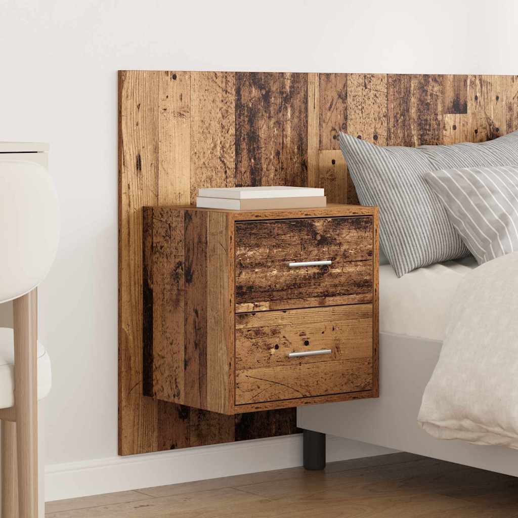 Headboard with Cabinet and Drawers 3 pcs Reclaimed Wood Wood Based Material