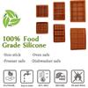 Molde de silicona para barra de chocolate, antiadherente, reutilizable, de grado alimenticio, molde de silicona para barra de chocolate de Dubái, regalo hecho a mano con forma de pistacho