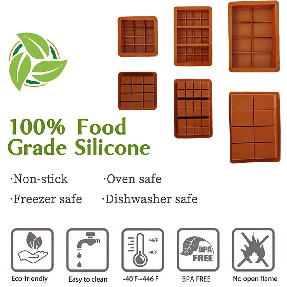Molde de silicona para barra de chocolate, antiadherente, reutilizable, de grado alimenticio, molde de silicona para barra de chocolate de Dubái, regalo hecho a mano con forma de pistacho