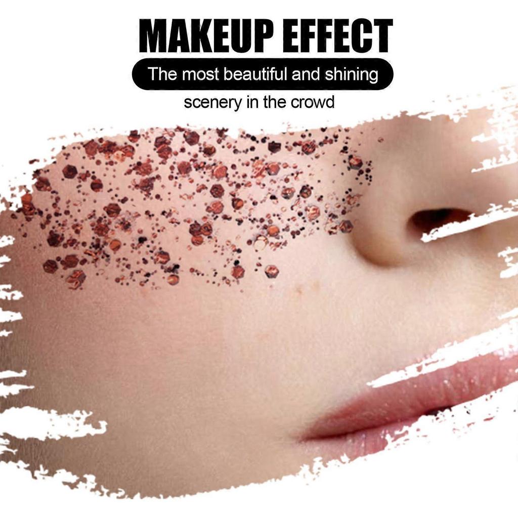 Eelhoe Shimmer Body Skin Gel (Silver) Makeup Fish Scale Glitter Gel For Stage Performance Makeup Eyeshadow