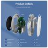 3 In 1 CO2 Meter Detector Portable Carbon Dioxide Meter With Buckle Infrared NDIR Sensor USB Charging for Planting Rooms Tourism