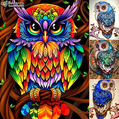 DIY 5D Diamant Malerei Tier Eule Kreuzstich Kit voller Bohrer Stickerei Mosaik Kunst Bild von Strass Geschenk