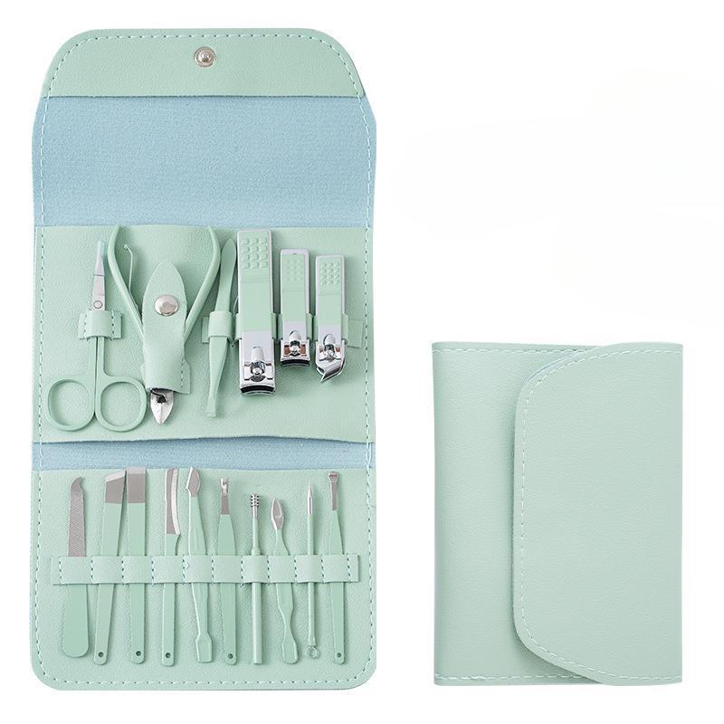 

Набор машинок для стрижки ногтей Matcha Green, 16 предметов, инструмент для маникюра, машинка для стрижки маникюра, педикюра, набор машинок для стрижки ногтей 16set зелёный