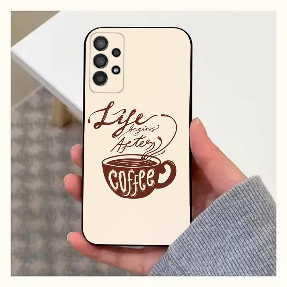 

Love coffee Case For Samsung S21,S20,S10,Plus,S9,S22,S25,Ultra,S24,S23,FE,Lite,Soft Silicone Black SamsungS21