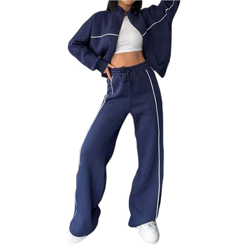 Women's Casual Loose Fit Sweatshirt Set