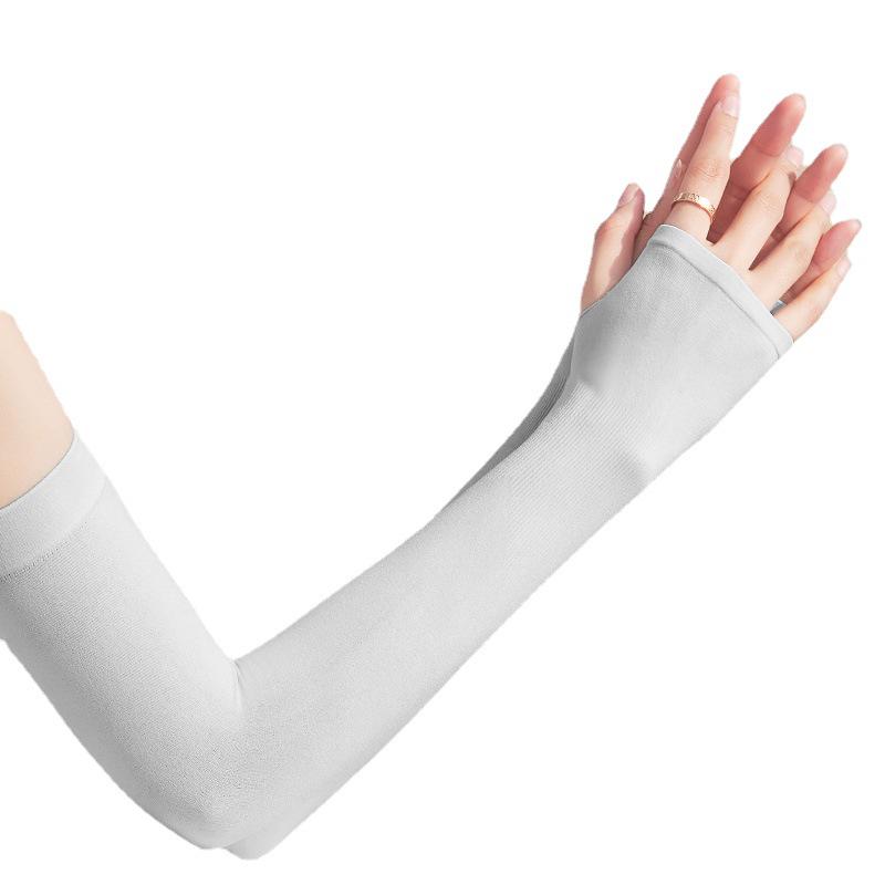 Manicotti in Seta Ghiaccio con Protezione UV per Donna e Uomo - Protezioni per Braccia per Ciclismo Estivo e Sport all'Aria Aperta