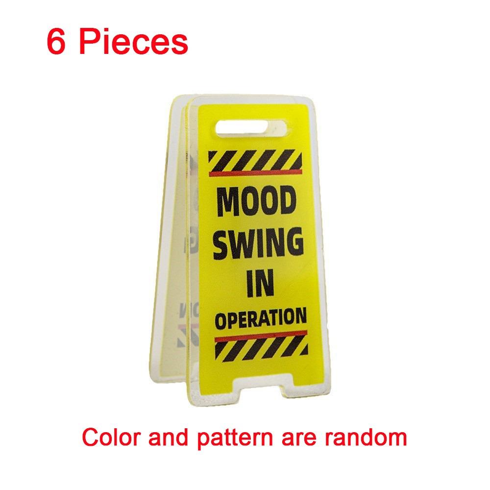

6PCS Unique Acrylic Desk Sign Humorous Design Listing Note Clip Sticky Note Holder Men and Women 6 Pieces