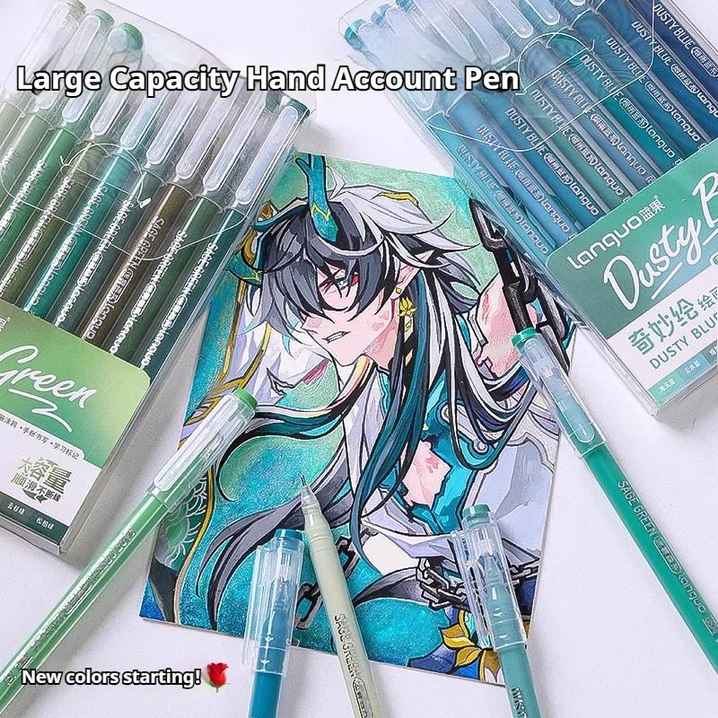 LANGUO New Colors 72/9 Colors Morandi Gel Pen Student Diary Scrapbook Painting DIY Set Color Drawing Art Markers School Supplies