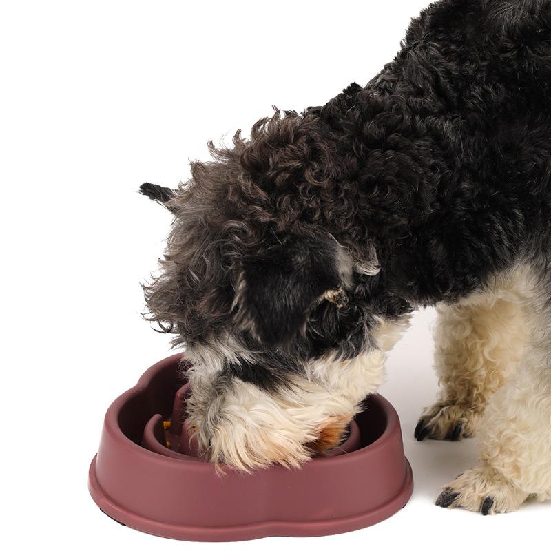2Pcs Dog Slow Food Bowl Plastic Anti-Choking Slow Eating Cloud Shape Large Dogs Prevent Vomiting And Protect Intestines