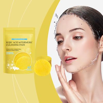 Cleansing Pads For Face And Body, Compressed Kojic Facial Sponges, Gentle Cleanser For All Skin Types
