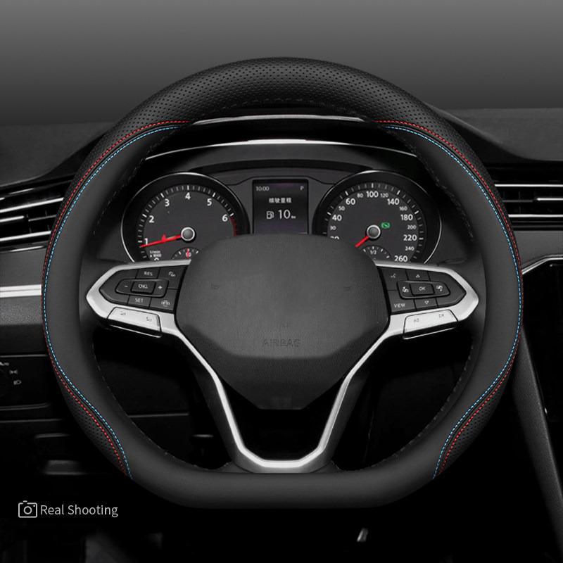 Pro VW Volkswagen Tera Teramont Potah Volantu Kůže Ultratenký Protiskluzový Prodyšný Potah Madla Auta Interiérové Doplňky
