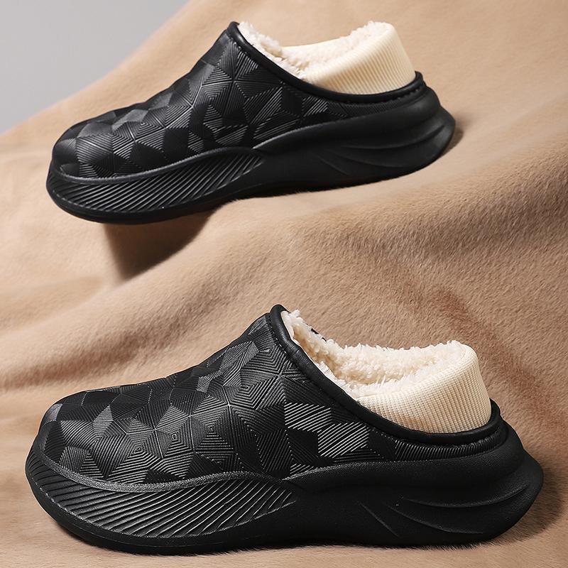 Fashion New Winter Men Warm Shoes Home Cotton Shoes Outdoor Waterproof Couple Snow Shoes Women Casual Shoes Indoor Slipper Bedroom Shoes
