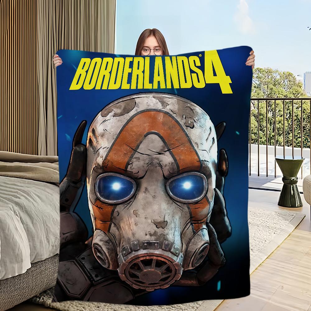

B-Borderlands-ES 4 Game Blanket For Sofa Room Microfiber Bedding Blanket office Travel Gift Home 30x40in