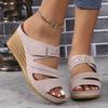 Fashion Women's Sandals New Style Popular Summer Shoes Women Heels Sandals Summer Slippers Femme Casual Wedges Heeled Footwear Female