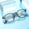 Vintage Computer Glasses Big Frame Women Men Anti Blue Light Round Eyewear Blocking Glasses Optical Spectacle Eyeglass