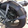 Heavy Duty Wheel Securing Strap Foldable Motorcycle Tie Down Strap  Tow Truck Use